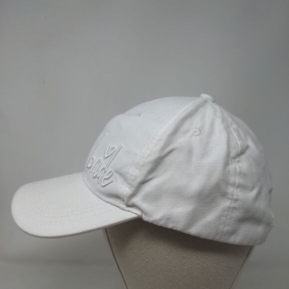 Bride Women's Snapback Hat White One Size Adjustable Embroidered Vented Holes - Picture 4 of 10